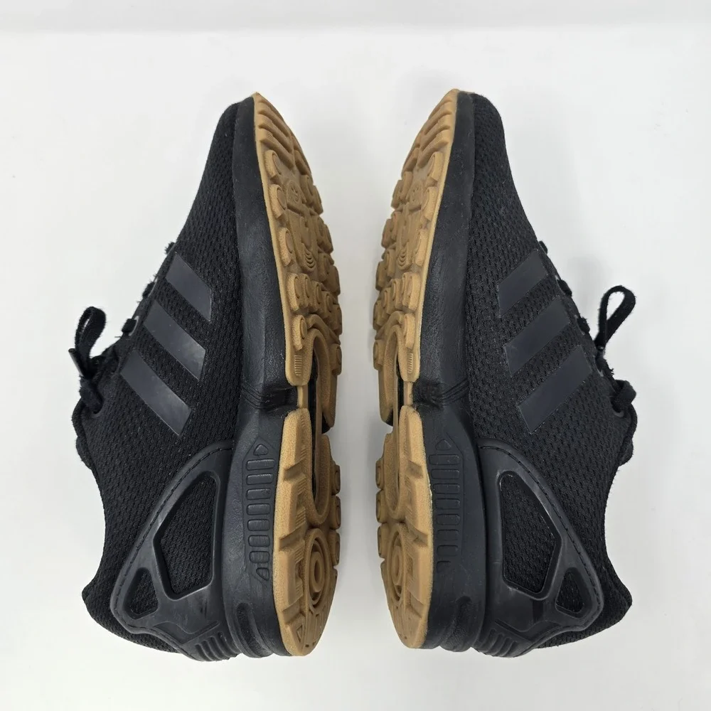 Adidas ZX Flux Core Black Gum Sole Sneakers EH3171 Mens 4 Womens 5.5